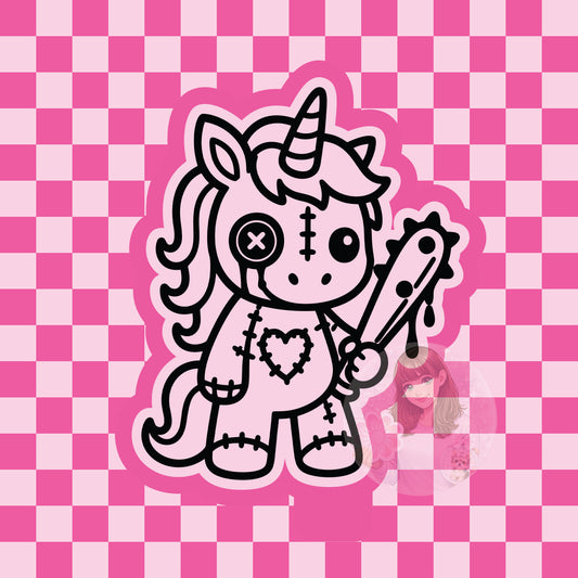 Scary unicorn silicone freshie mold