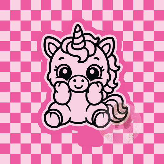 Cutesy unicorn silicone freshie mold