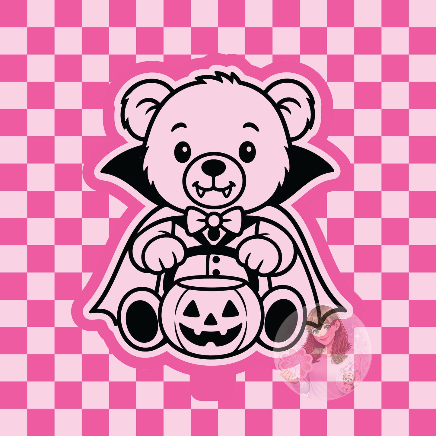 Vampire teddy silicone freshie mold
