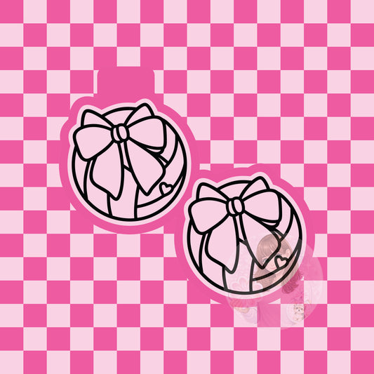 Volleyball with bow vent clip silicone freshie mold