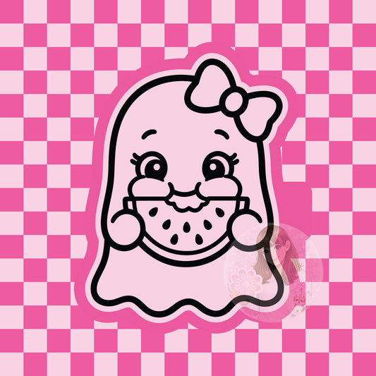 Watermelon ghost silicone freshie mold