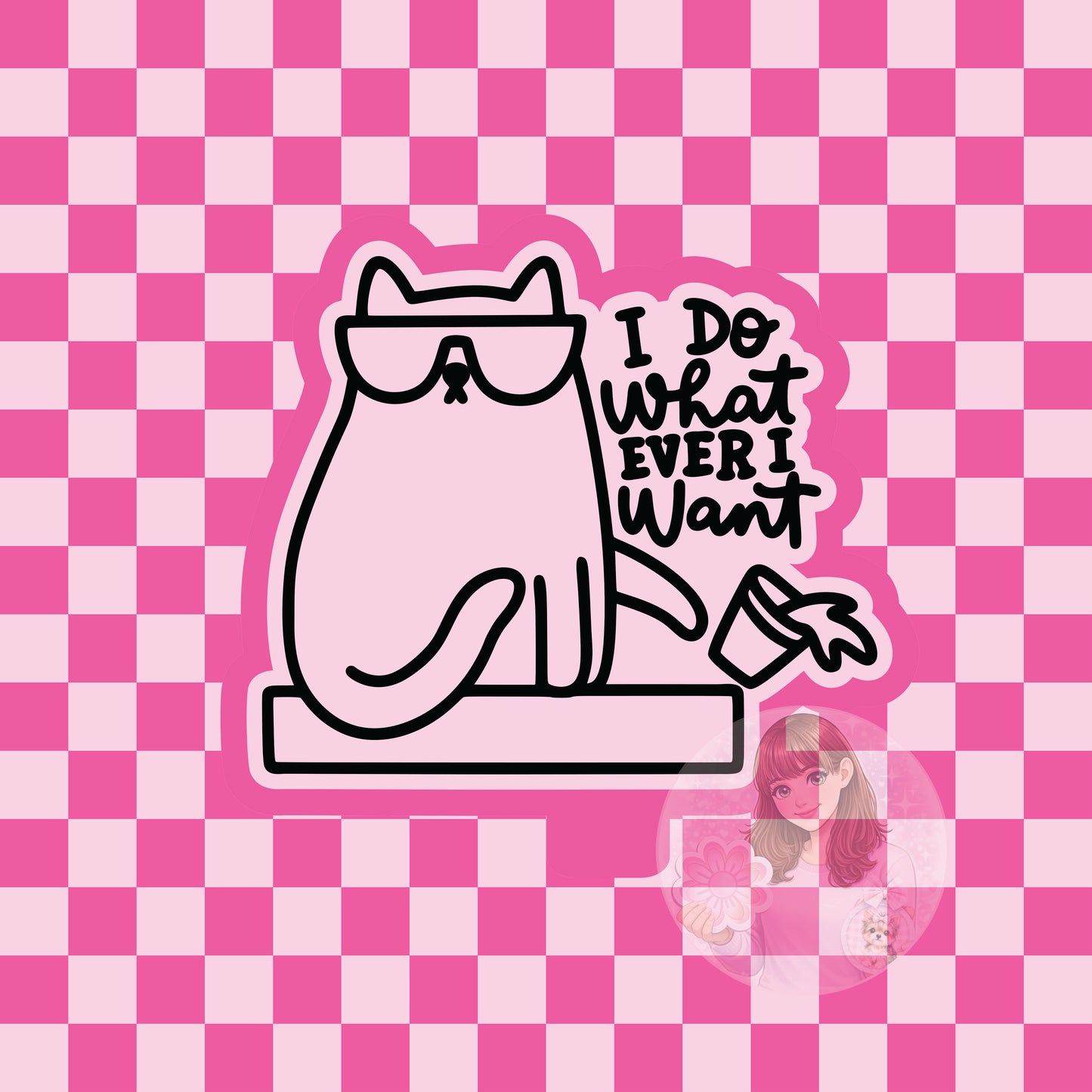 I do whatever I want cat silicone freshie mold