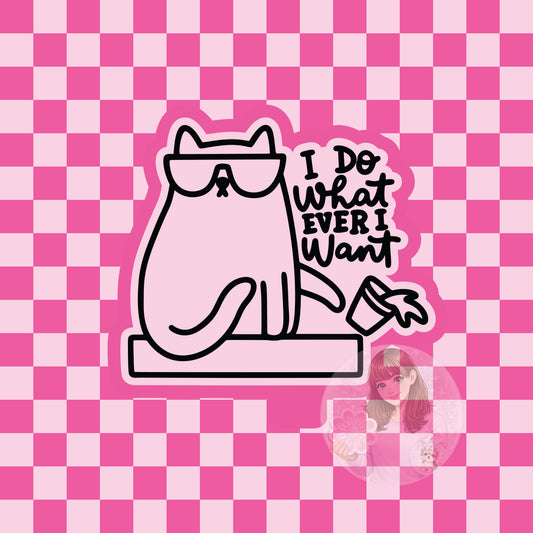 I do whatever I want cat silicone freshie mold