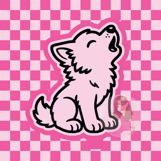 Howling wolf silicone freshie mold