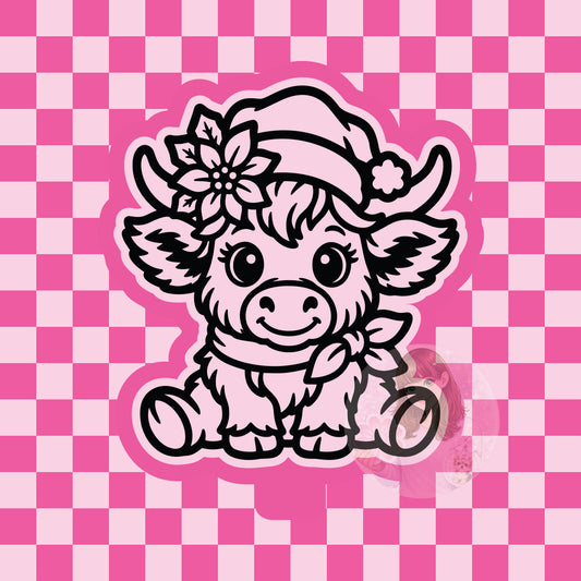 Christmas cow silicone freshie mold