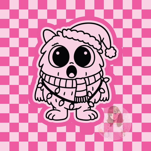 Festive Christmas monster silicone freshie mold