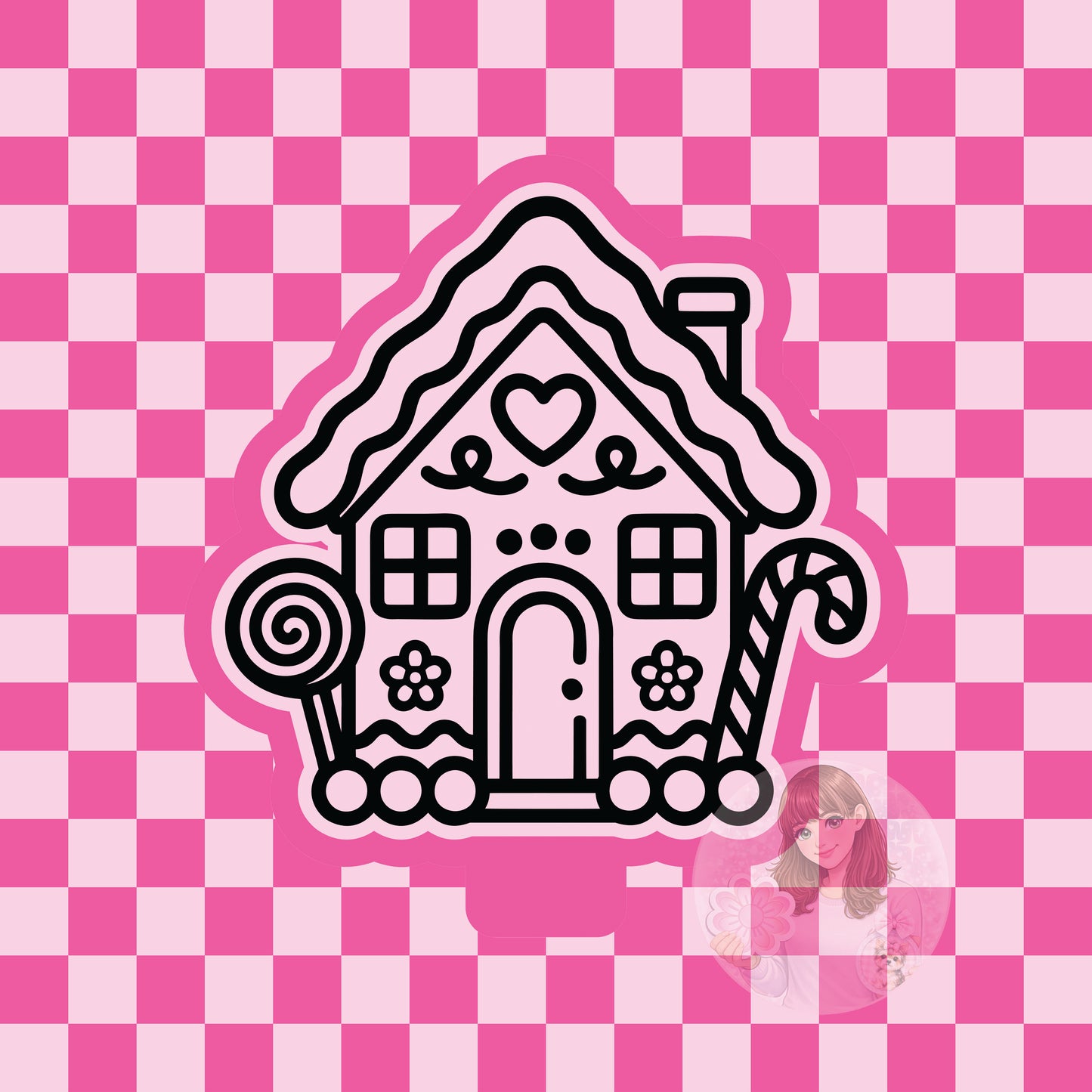 Gingerbread house silicone freshie mold