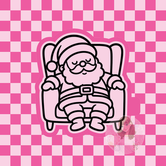 Sleeping Santa silicone freshie mold