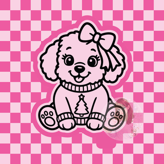 Christmas sweater puppy silicone freshie mold