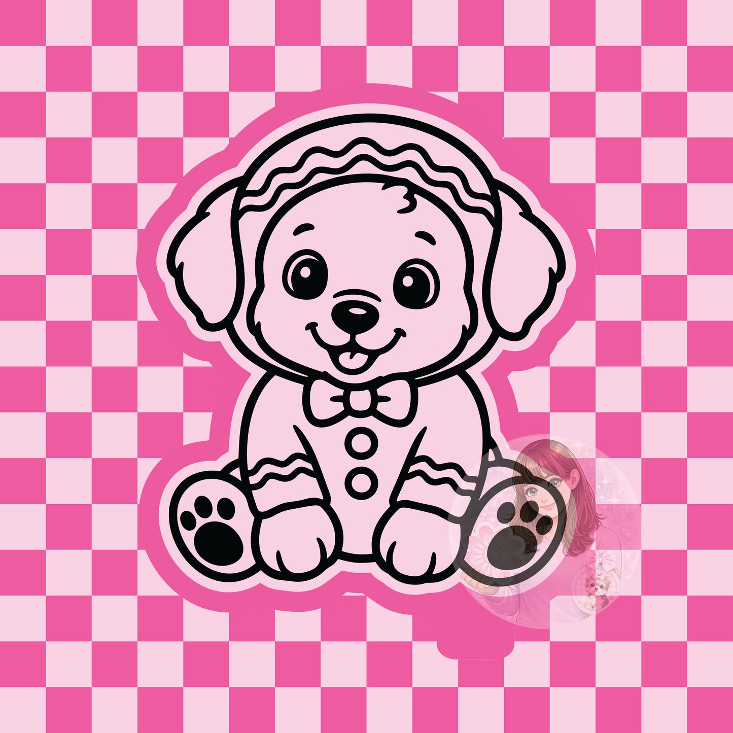 Gingerbread puppy silicone freshie mold