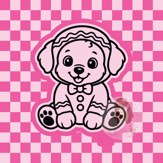 Gingerbread puppy silicone freshie mold