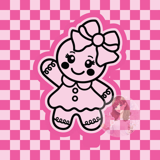 Gingerbread girl silicone freshie mold
