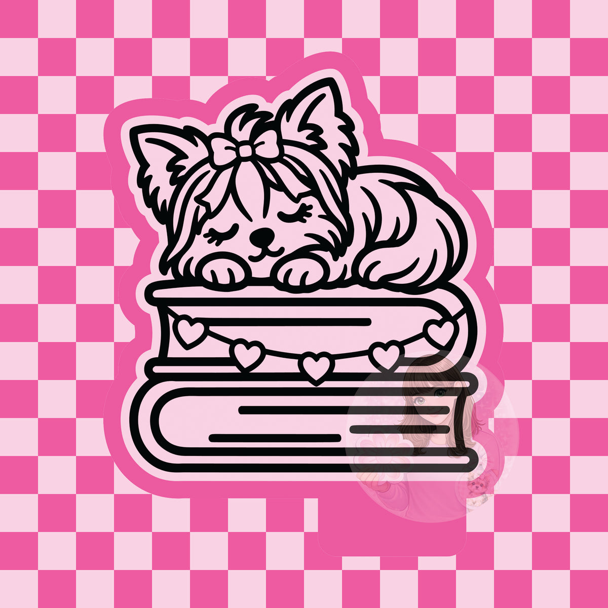 Yorkie books silicone freshie mold
