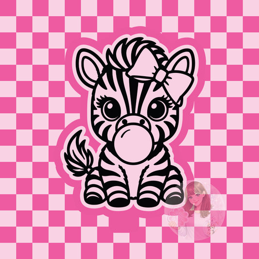 Bubblegum zebra silicone freshie mold